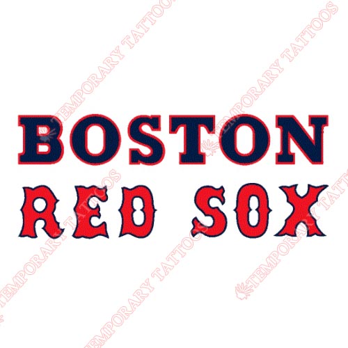 Boston Red Sox Customize Temporary Tattoos Stickers NO.1464